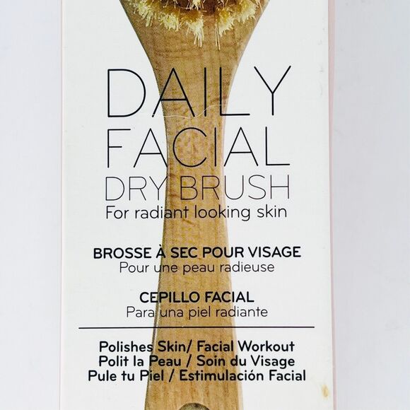 Daily Concepts Daily Facial Dry Brush Beechwood Exfoliate Polish NIB - Picture 6 of 8